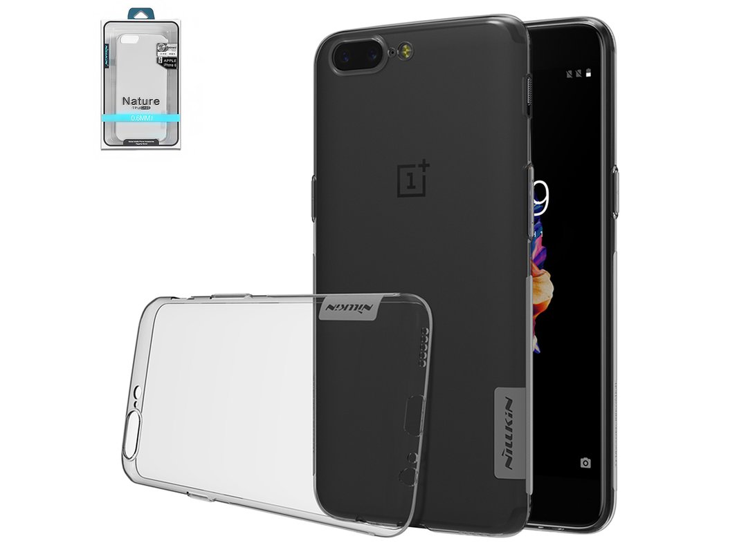 Case Nillkin Nature TPU Case compatible with OnePlus 5 A5000, (gray, Ultra  Slim, transparent, silicone) #6902048143715 - GsmServer