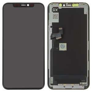 Дисплей для iPhone 11 Pro, черный, с рамкой, HC, AMOLED , GX OEM soft