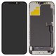 Дисплей для iPhone 12 Pro Max, черный, с рамкой, HC, без микросхемы, (OLED)