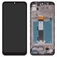LCD compatible with Motorola Moto E20 XT2155, (black, with frame, High Copy)