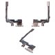 Flat Cable compatible with iPhone 16 Pro, (charge connector, white, with microphone, HC, white titanium)