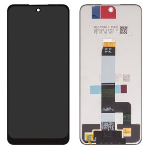 Дисплей для Xiaomi Redmi 13, черный, без рамки, High Copy