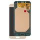 Pantalla LCD puede usarse con Samsung J730 Galaxy J7 (2017), dorado, sin marco, original (vidrio reemplazado)