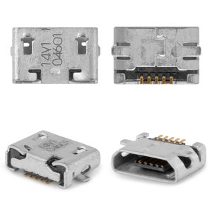 Conector de carga puede usarse con Nokia 105, 207, 208, 220 Dual SIM, 230 Dual Sim, 500 Asha Dual Sim, 503 Asha Dual Sim, 710 Lumia, 5 pin, micro USB tipo B