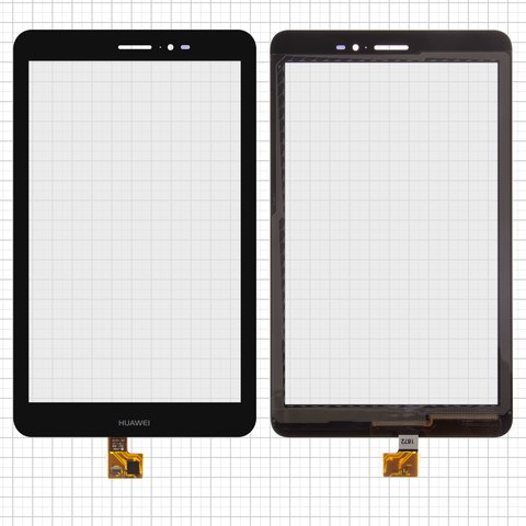 Cristal táctil puede usarse con Huawei MediaPad T1 8.0 S8 701u , MediaPad T1 8.0 LTE T1 821L, negro, #HMCF 080 1607 V5