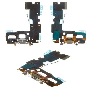 Cable flex puede usarse con iPhone 7, del conector de carga, gris, con micrófono, AAA