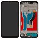 Pantalla LCD puede usarse con Samsung A107 Galaxy A10s, negro, con marco, Original (PRC)