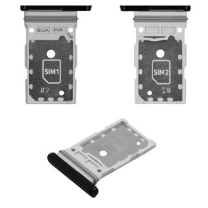 Sujetador de tarjeta SIM puede usarse con Samsung S906B Galaxy S22 Plus 5G, negro