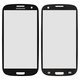 Скло корпуса для Samsung I9300 Galaxy S3, I9305 Galaxy S3, чорне