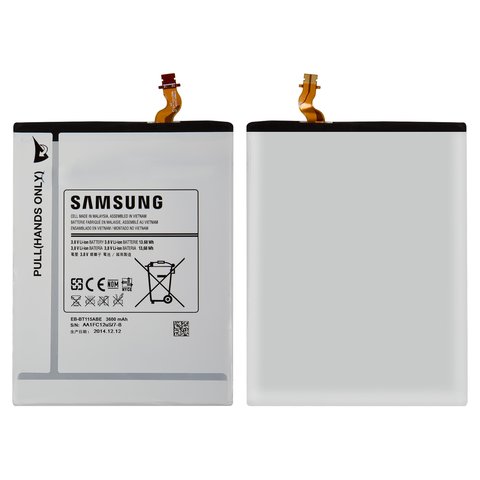 Акумулятор EB BT115ABE EB BT111ABE для Samsung T110 Galaxy Tab 3 Lite 7.0, Li ion, 3,8 В, 3600 мАг, Original PRC 