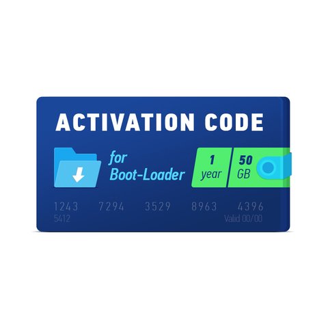 Активационный код Boot Loader 2.0 1 год, 50 ГБ 
