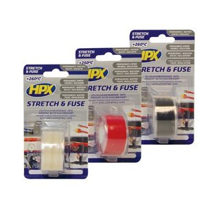 Стрічка вулканізуюча силiконова HPX 25 мм, 3 м, жовта блістер 