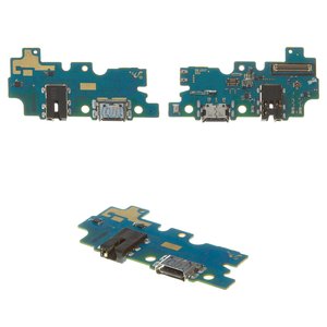 Шлейф для Samsung A307F DS Galaxy A30s, конектора навушників, конектора зарядки, з мікрофоном, Original PRC , плата зарядки