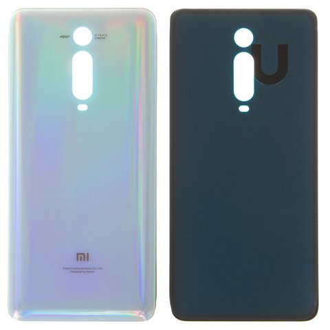 Задняя панель корпуса для Xiaomi Mi 9T, Mi 9T Pro, белая, Лого Mi, M1903F10G