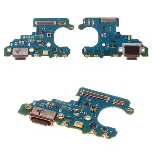 Шлейф для Samsung N970F Galaxy Note 10, коннектора зарядки, с микрофоном, с компонентами, Original PRC , плата зарядки