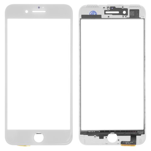 Сенсорний екран для iPhone 7 Plus, з рамкою, з ОСА плівкою, Сopy, білий