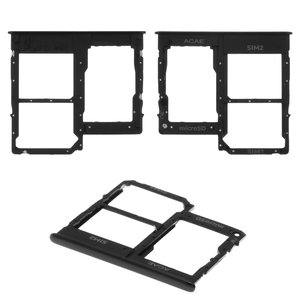 Держатель SIM карты для Samsung A315F DS Galaxy A31, черный