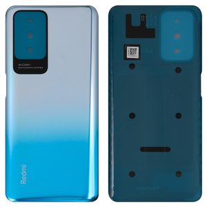 Задняя панель корпуса для Xiaomi Redmi 10 2021 , Redmi 10 2022 , голубая, 21061119AG, 21061119DG, sea blue