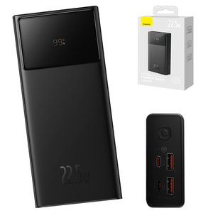 Power bank Baseus Star Lord Digital, 30000 мАг, 22,5 Вт, чорний, Fast Charge, #PPXJ060101