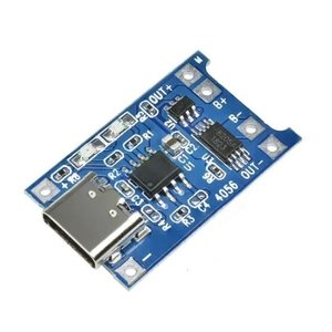 Контроллер заряда Li ion аккумулятора TP4056, выход 1 A, USB тип С вход 5В 