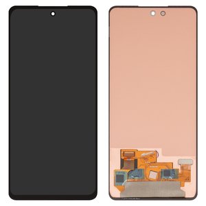 Дисплей для Samsung A536 Galaxy A53 5G, чорний, без рамки, High Copy, original LCD size, OLED 
