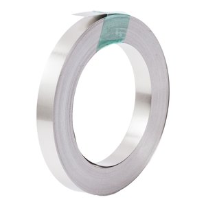 Стрічка нікелева для зварювання акумуляторів, 0,2 мм, 8 мм, 10 м, нікельована сталь