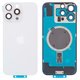 Задняя панель корпуса для iPhone 16 Pro Max, белая, со стеклом камеры, Original (PRC), white titanium