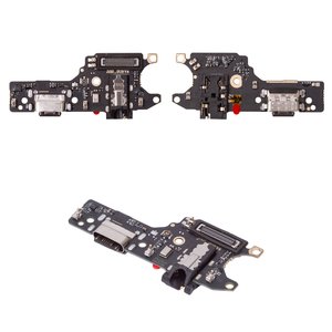 Шлейф для Xiaomi Redmi Note 9, конектора навушників, конектора зарядки, з мікрофоном, з компонентами, High Copy, плата зарядки, M2003J15SC, M2003J15SG, M2003J15SS
