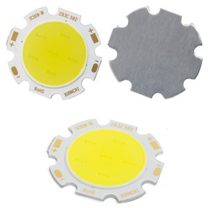 COB LED модуль 3 Вт (холодный белый, 250 лм, 28 мм, 300 мА, 9-12 В) COB LED модуль 3 Вт (холодный белый, 250 лм, 28 мм, 300 мА, 9-12 В)