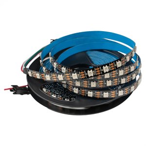 Светодиодная лента SMD5050, WS2812B (черная, с управлением, IP20, 5 В, 60 диодов/м, 5 м) Светодиодная лента SMD5050, WS2812B (черная, с управлением, IP20, 5 В, 60 диодов/м, 5 м)