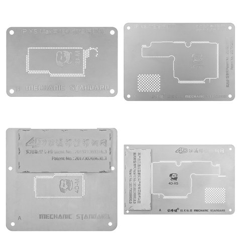 BGA трафарет Mechanic 4D для Apple iPhone XS, iPhone XS Max; Huawei, motherboard IC chip