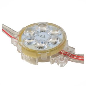 Комплект круглых LED-модулей (UCS1903, 6 светодиодов SMD5050, 40 мм, IP67, 20 шт.) Комплект круглых LED-модулей (UCS1903, 6 светодиодов SMD5050, 40 мм, IP67, 20 шт.)
